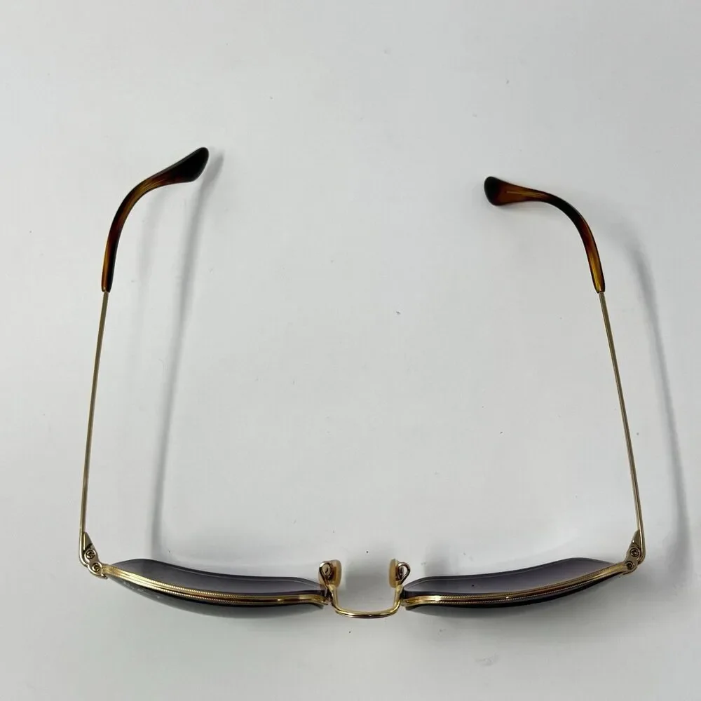 Ray-Ban RB1971 Square 9147/51 Gold Polarized Sunglass Frames 54-19-145